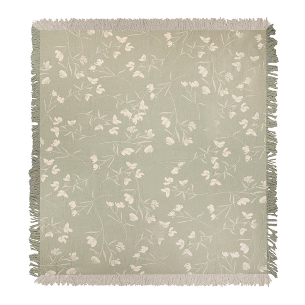 Meadow Damask Throw ATAMEA