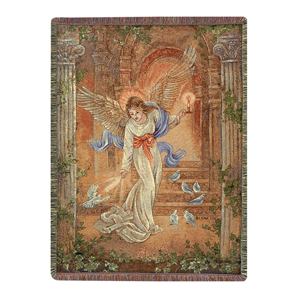 Angel of Light Tapestry Throw ATAOL