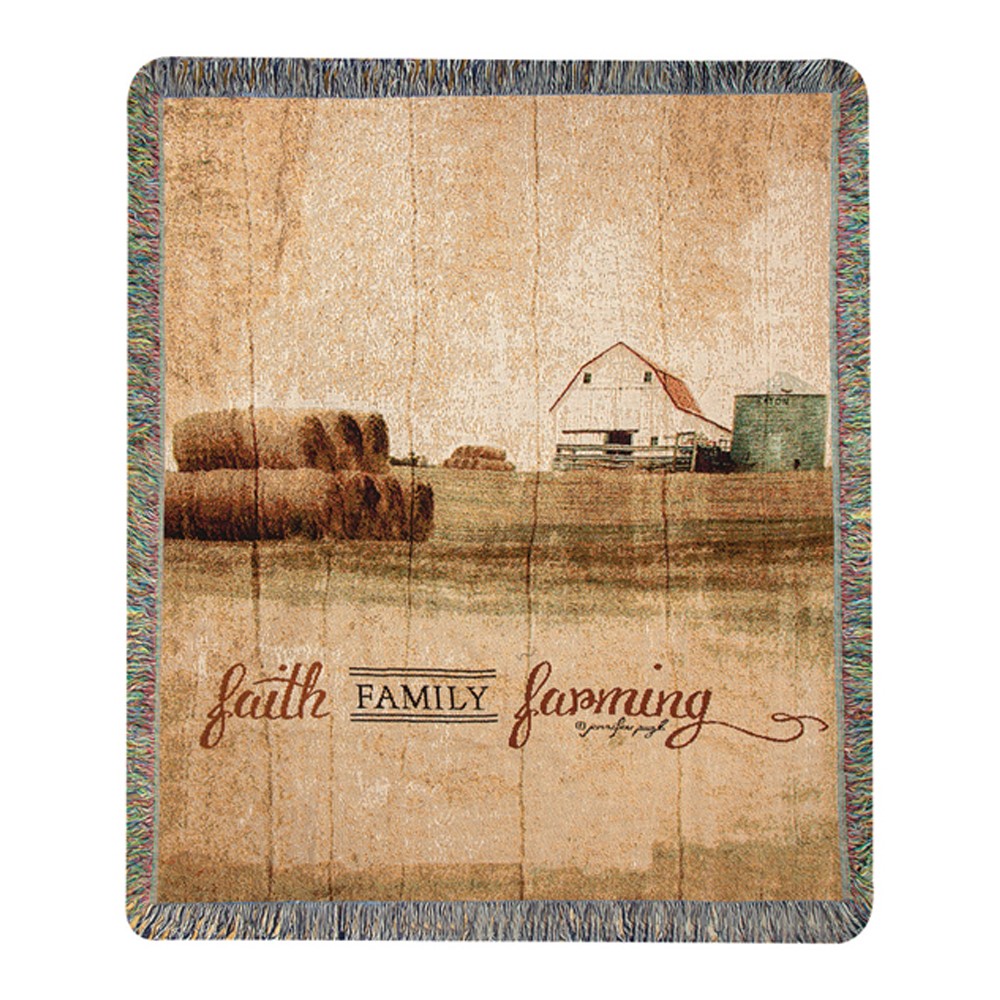 Faith Family Farming Tapestry Throw ATFFFR