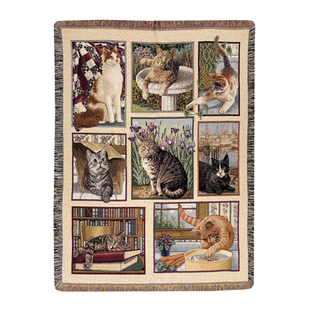 Kitty Corner Tapestry Throw ATKC