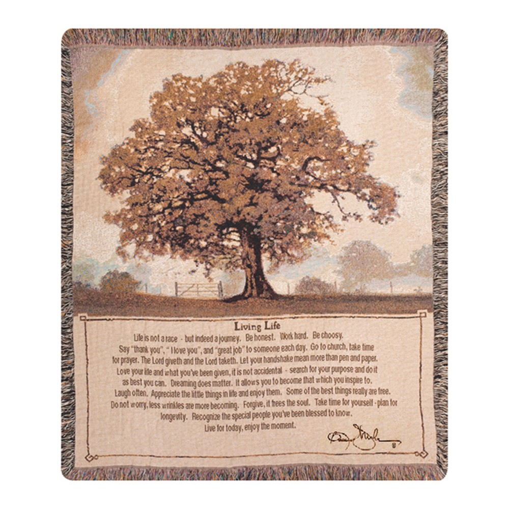 Living Life Tapestry Throw ATLIVL