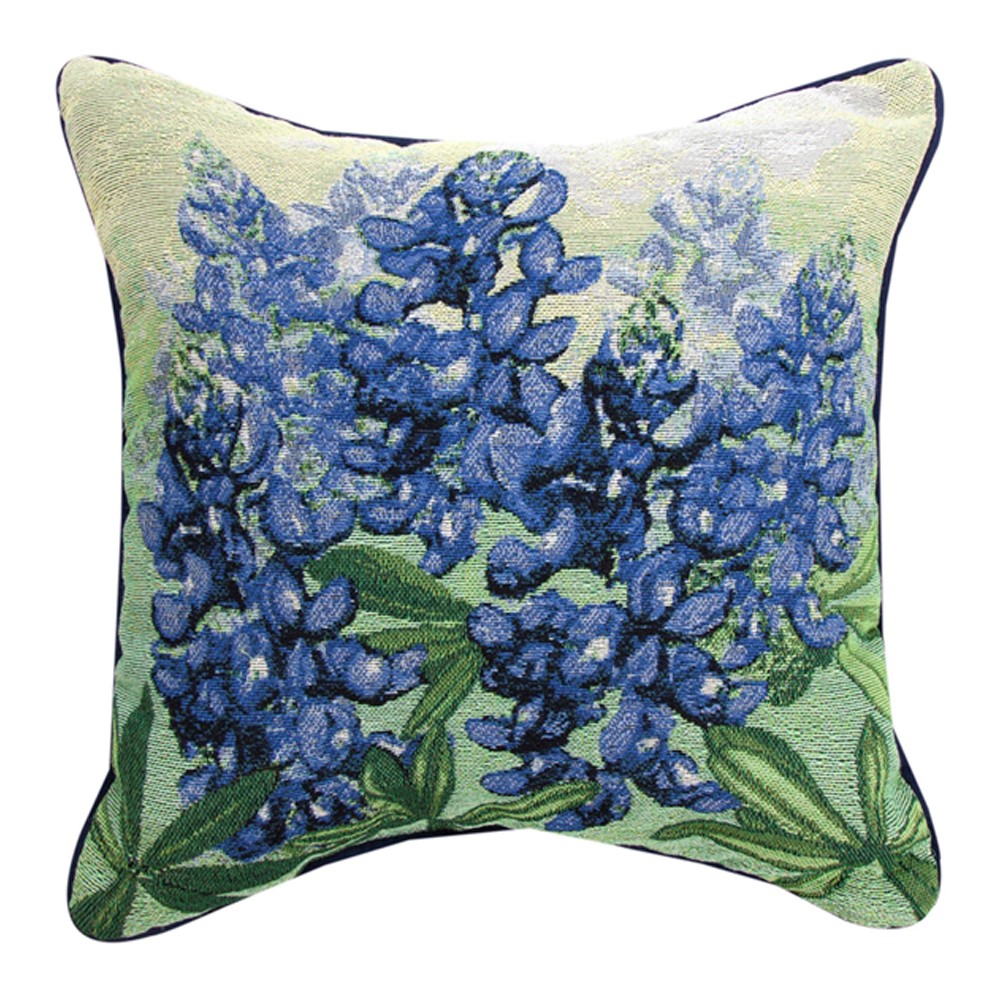 Blue Bonnet Tapestry Pillow CUSTOM-TLBLBN