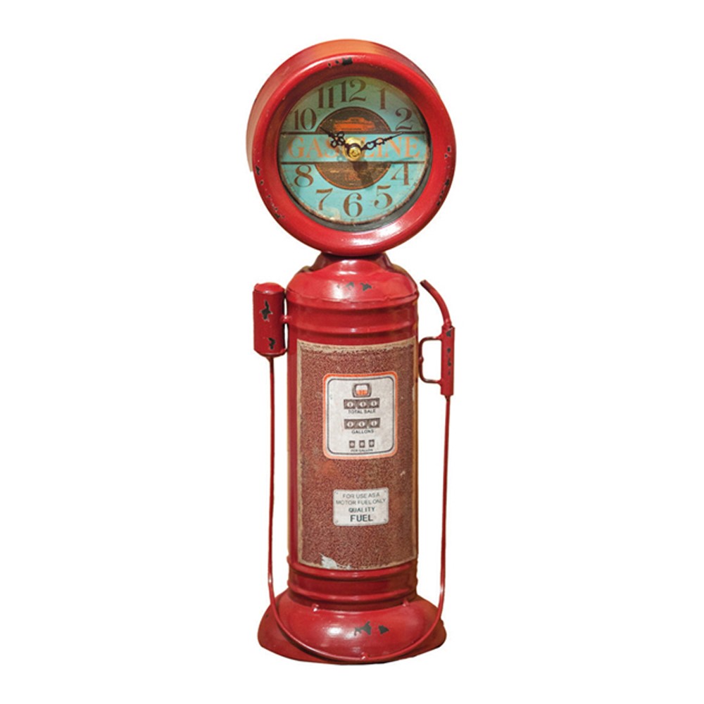 Retro Gas Pump Table Clock IKCLGP