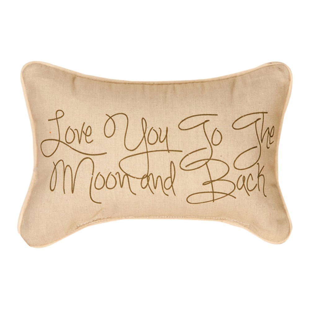 Love You To The Moon And Back Word Pillow SWLUMB