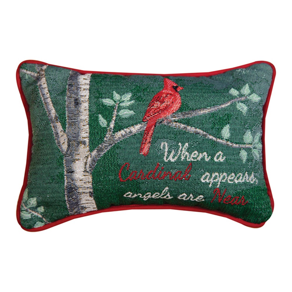 When A Cardinal Appears Word Pillow TWWACA