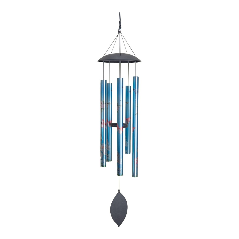 Metal Windchime - Blue Butterfly IMWCBLB