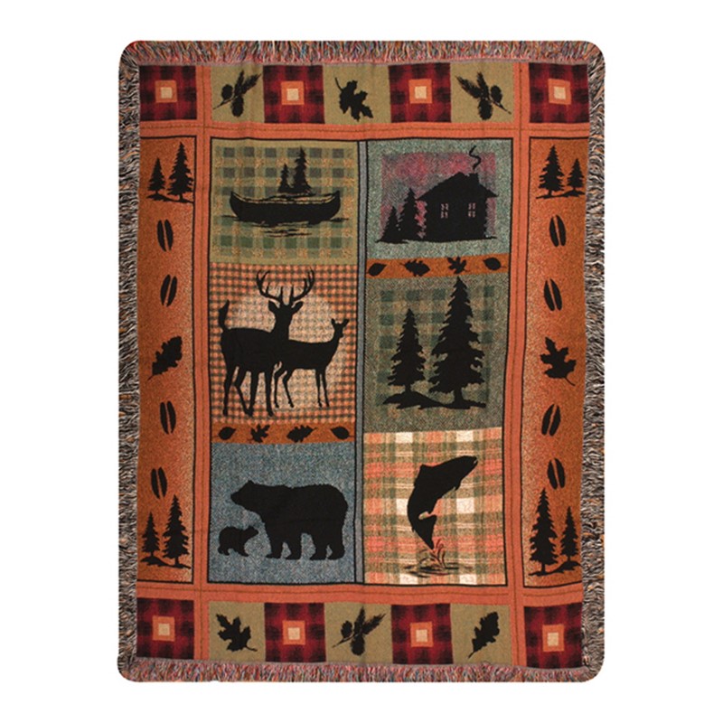 Bear Lodge Tapestry Throw ATBRLD