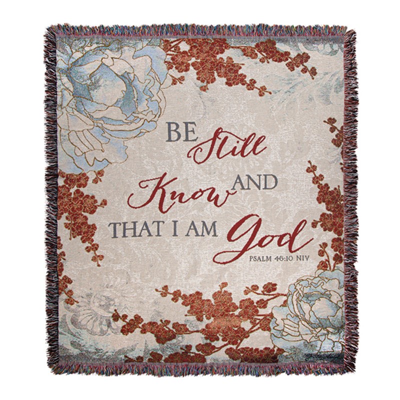 Be Still And Know Tapestry Throw ATBSAK