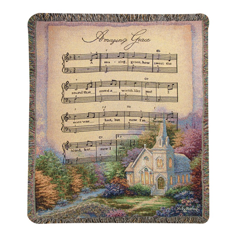 Church In The Country/Amazing Grace Tapestry Throw ATCCAG