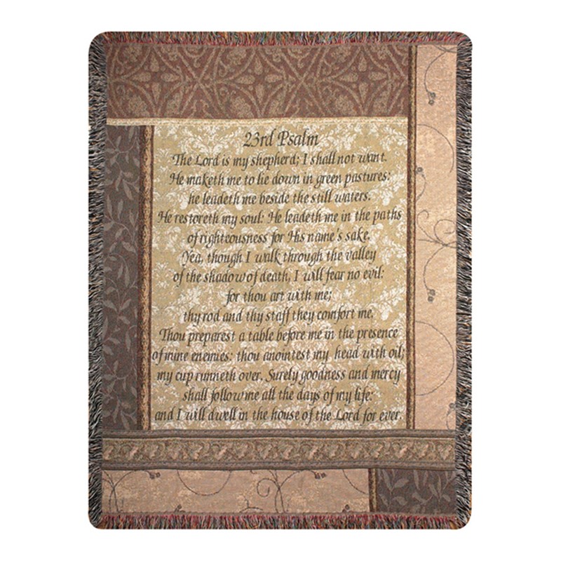 My Shepherd 23rd Psalm Tapestry Throw ATSHEP