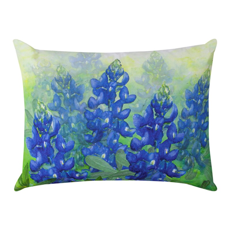 Blue Bonnet Rectangle Pillow CUSTOM-SHXBLB