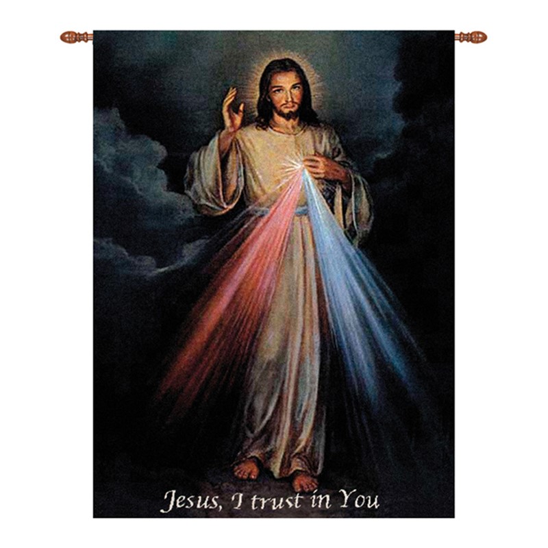 The Divine Mercy Tapestry Wall Hanging HWDIME