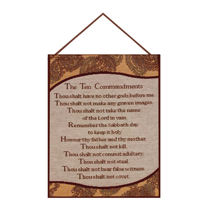 Ten Commandments Tapestry Bannerette HWTCMD