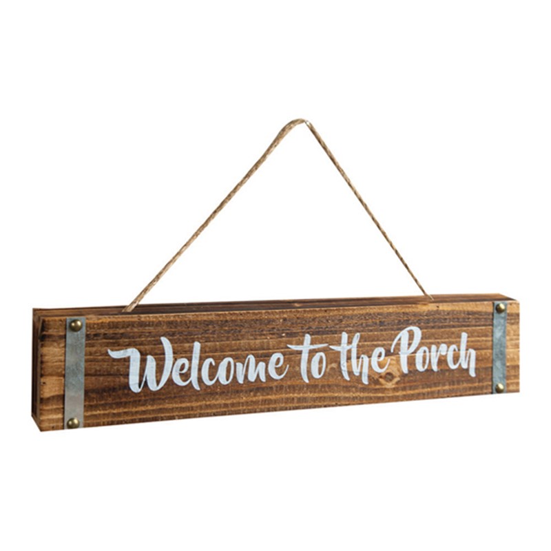 Welcome To The Porch Wood Sign IWFSHH