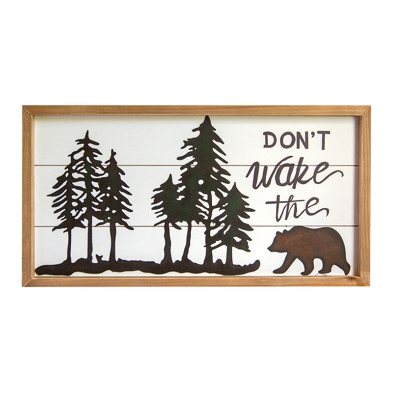 Don't Wake The Bear Wall Sign IWWSWB