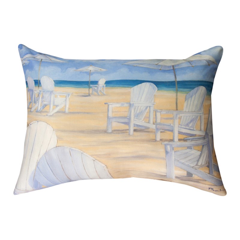 Blanco Beach Chair Climaweave Pillow SHBBWC