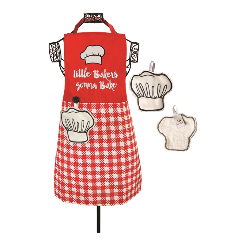 Little Bakers Gonna Bake Apron w/ Hand Towel Set IOIZLB