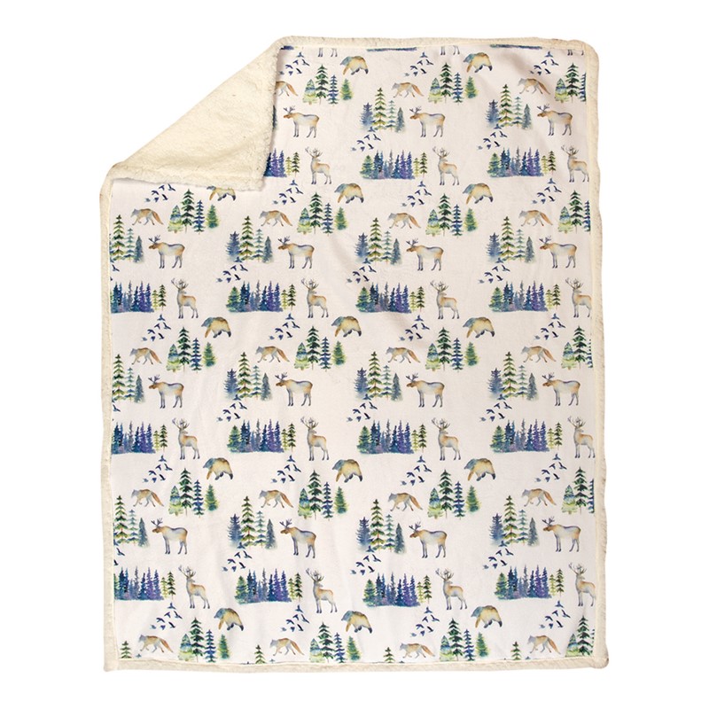 At The Cabin Sherpa Fleece Throw AIACCA