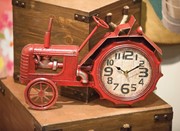 Tractor Red Table Clock IKCLTR View 2