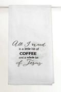 Coffee And Jesus Tea Towel IOETCJ View 2