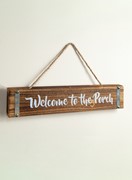 Welcome To The Porch Wood Sign IWFSHH View 2