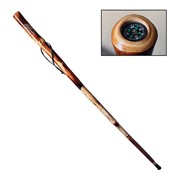 Tree Take A Hike Walking Stick W/Compass & Pouch IWTHTR View 2