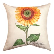 Botanical Print Sunflower Climaweave Pillow SLBPS View 2