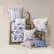 Blue Escape Coastal Word Pillow SWCESC View 3