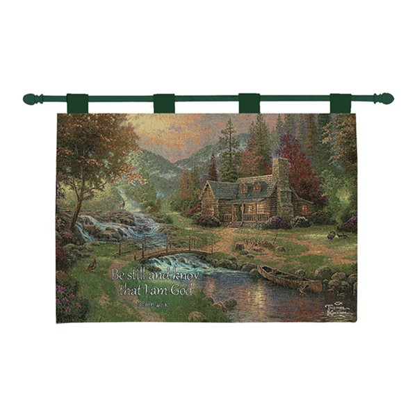 Thomas kinkade lighted online tapestry