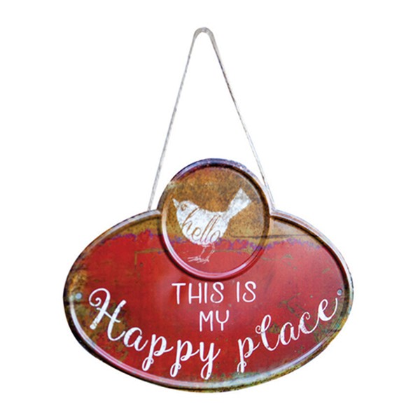 My Happy Place Bird Metal Sign IMFDHP