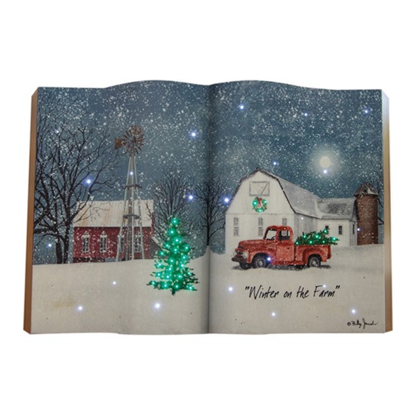 Winter On The Farm Fiber Optic Book IOLBWF