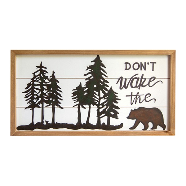 Don't Wake The Bear Wall Sign IWWSWB