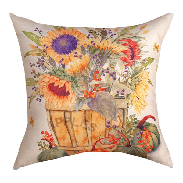 Sunflowers and Pumpkins Climaweave Pillow SLSAP