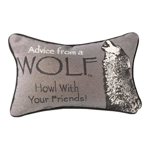 Advice From A Wolf Word Pillow TWAWLF